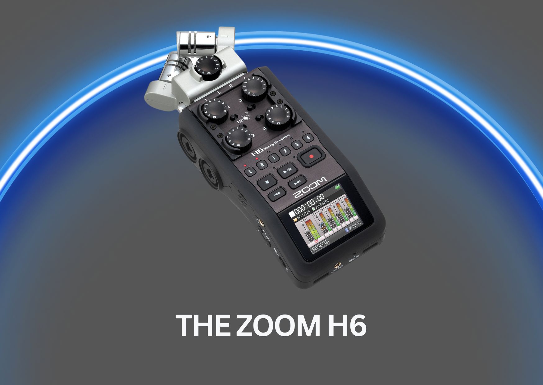 The zoom h6n handheld recorder