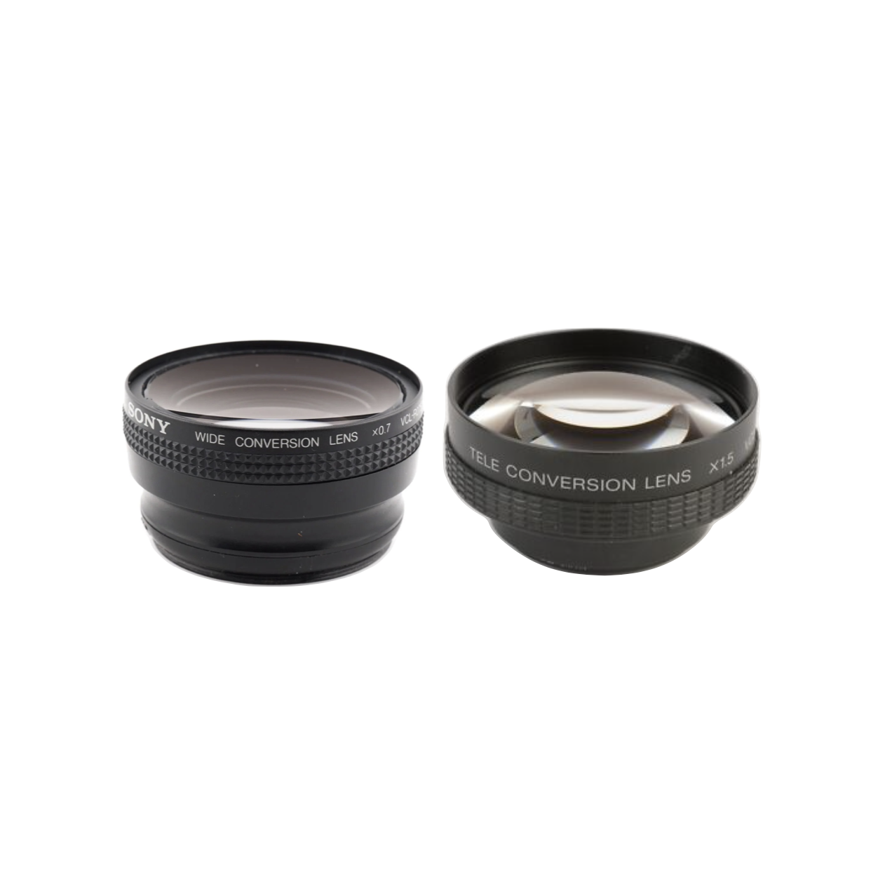 Sony vx1000  wide conversion lens x0.7 + tele conversion lens x1.5