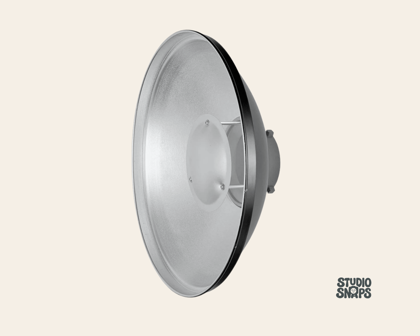 22" silver beauty dish