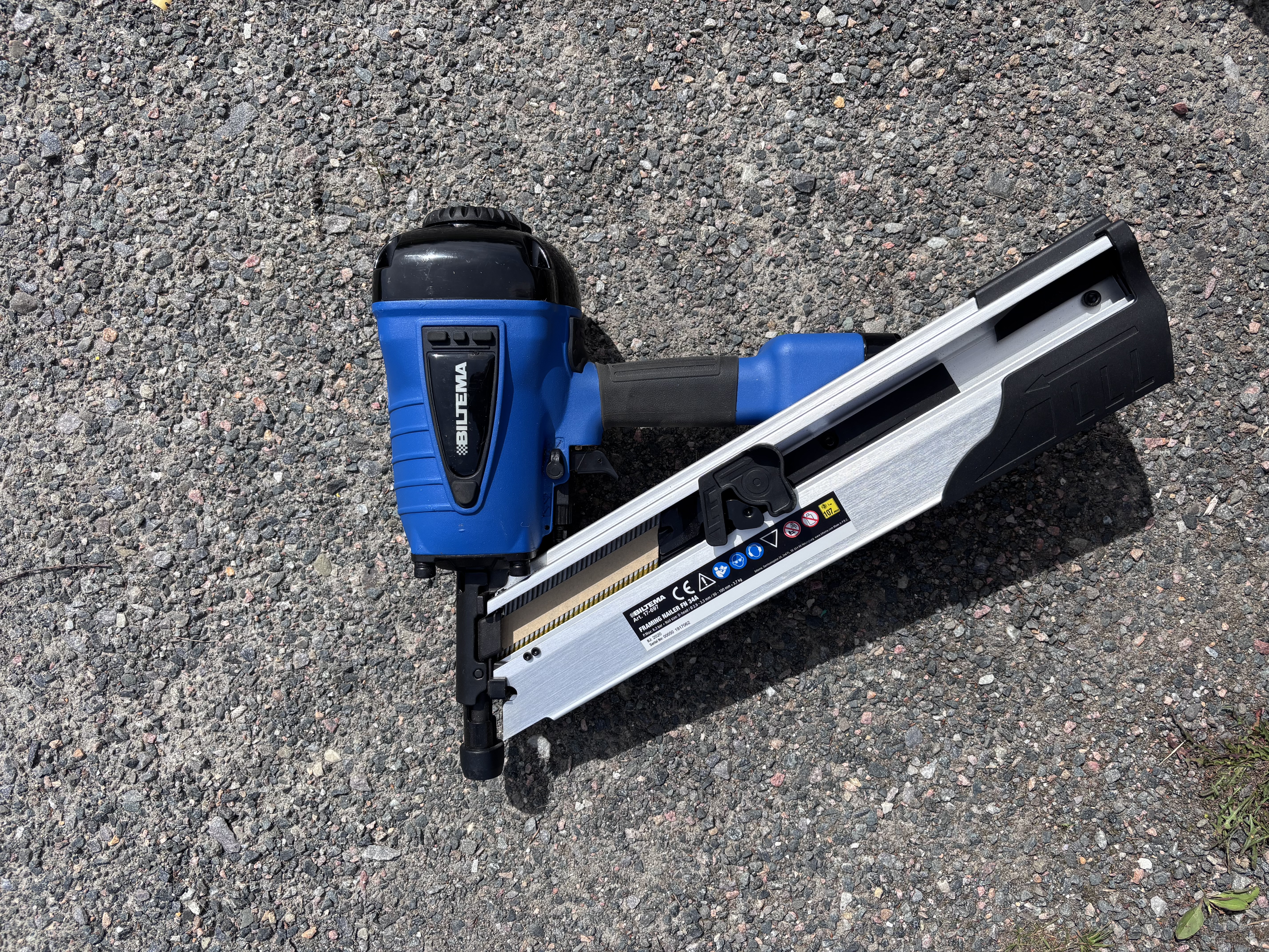 Biltema framing nailer fn34a – trykkluft spikerpistol (50–90 mm)