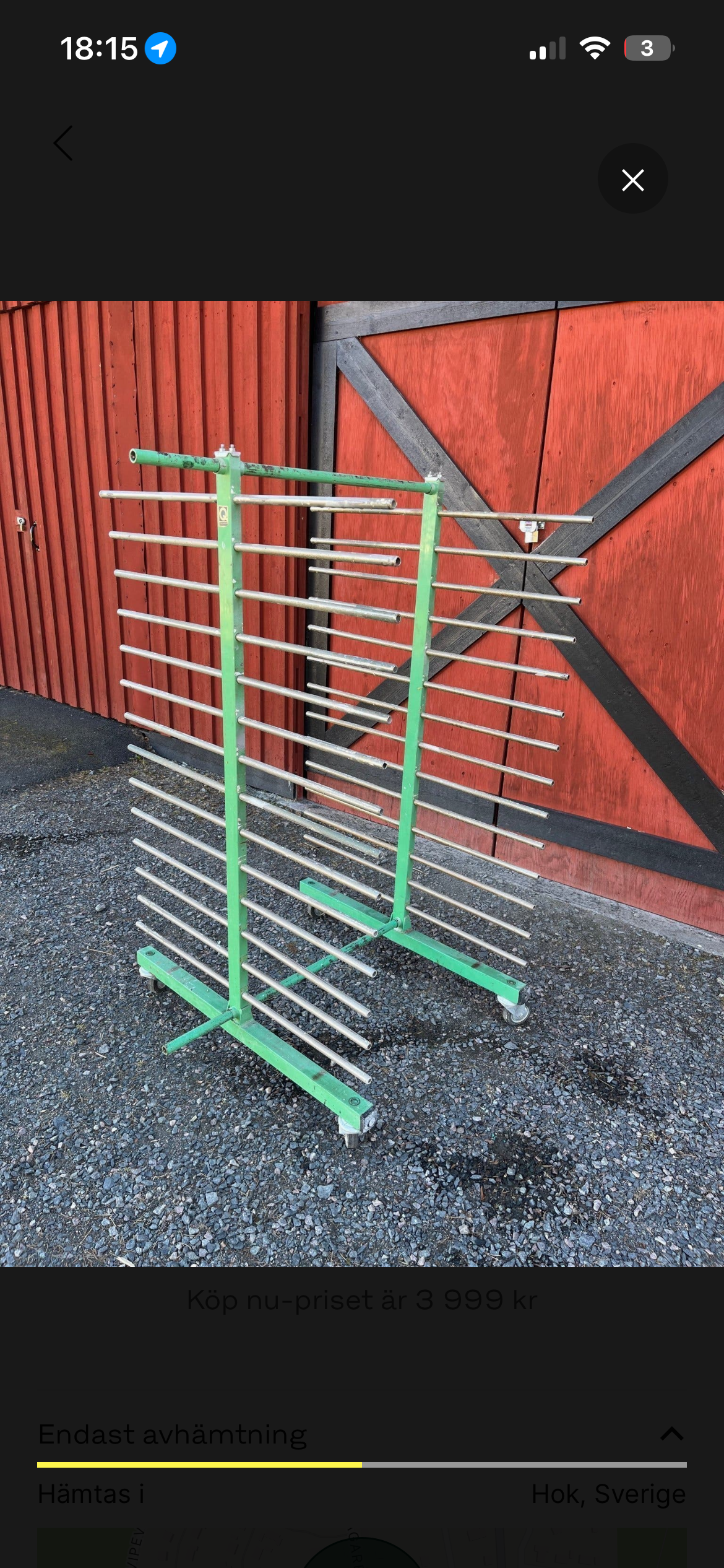 Torkställning för plankor, luckor eller hyllplan  