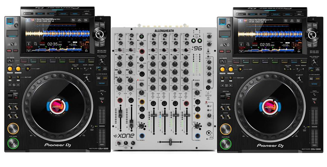 2 x  cdj 3000  and xone 96