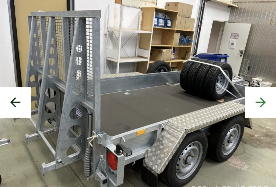 Maskinsläp lastvikt 2609 kg ifor williams gp106