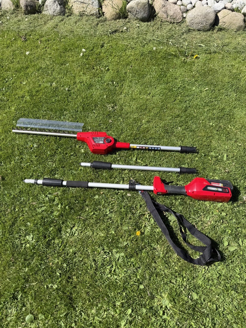 Batteridrevet hekksaks med teleskopskaft 18 v 440 mm