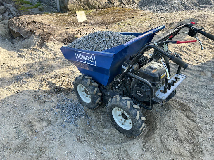 🛠️ motorisert trillebår– 300 kg kapasitet