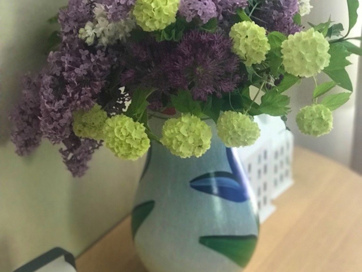 Blombukett eller gröna kvistar