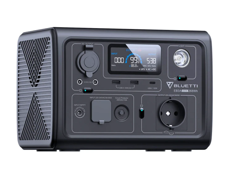 Bluetti eb3a + 100w solpanel