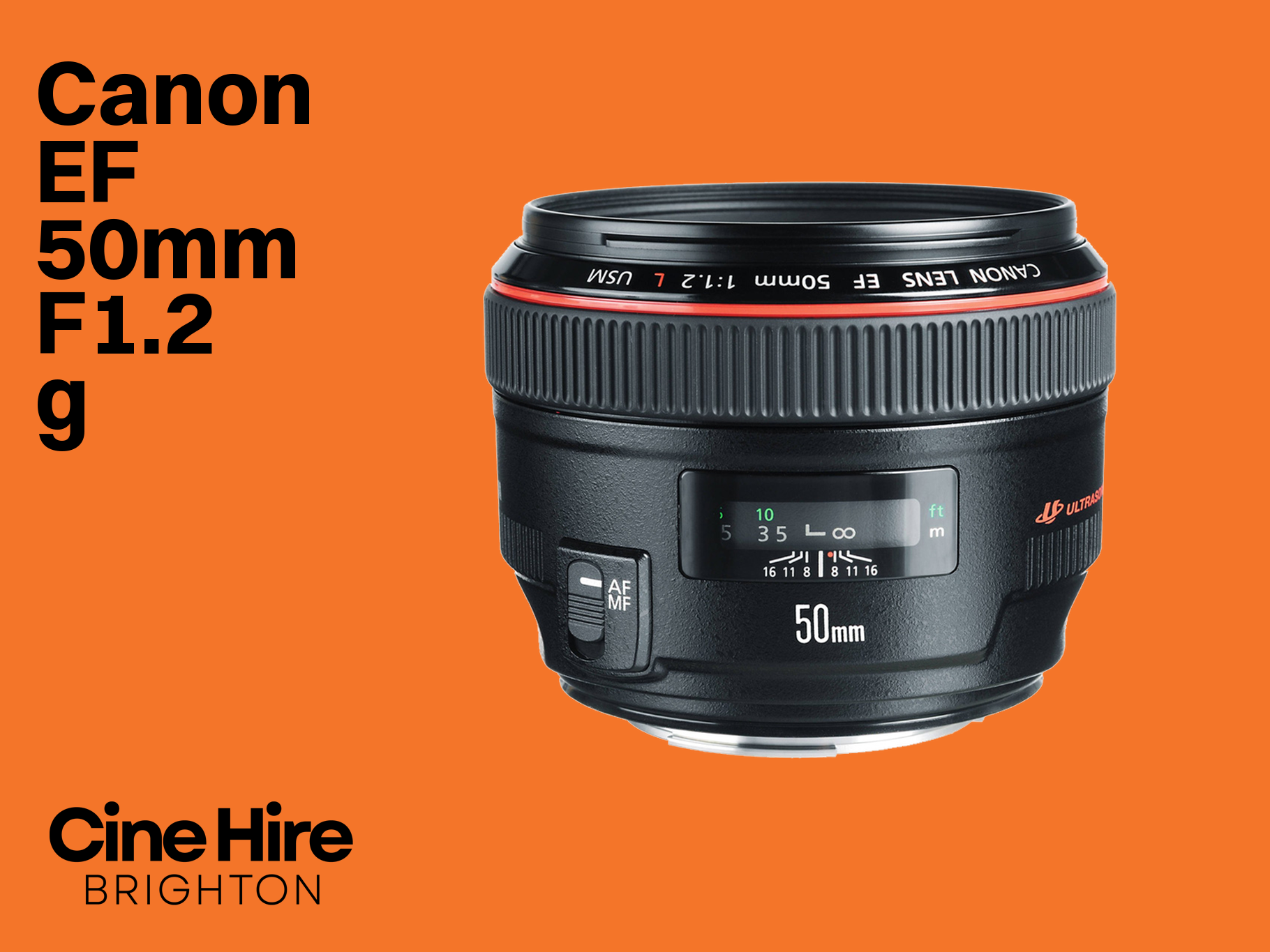 Canon ef 50mm f1.2 prime lens