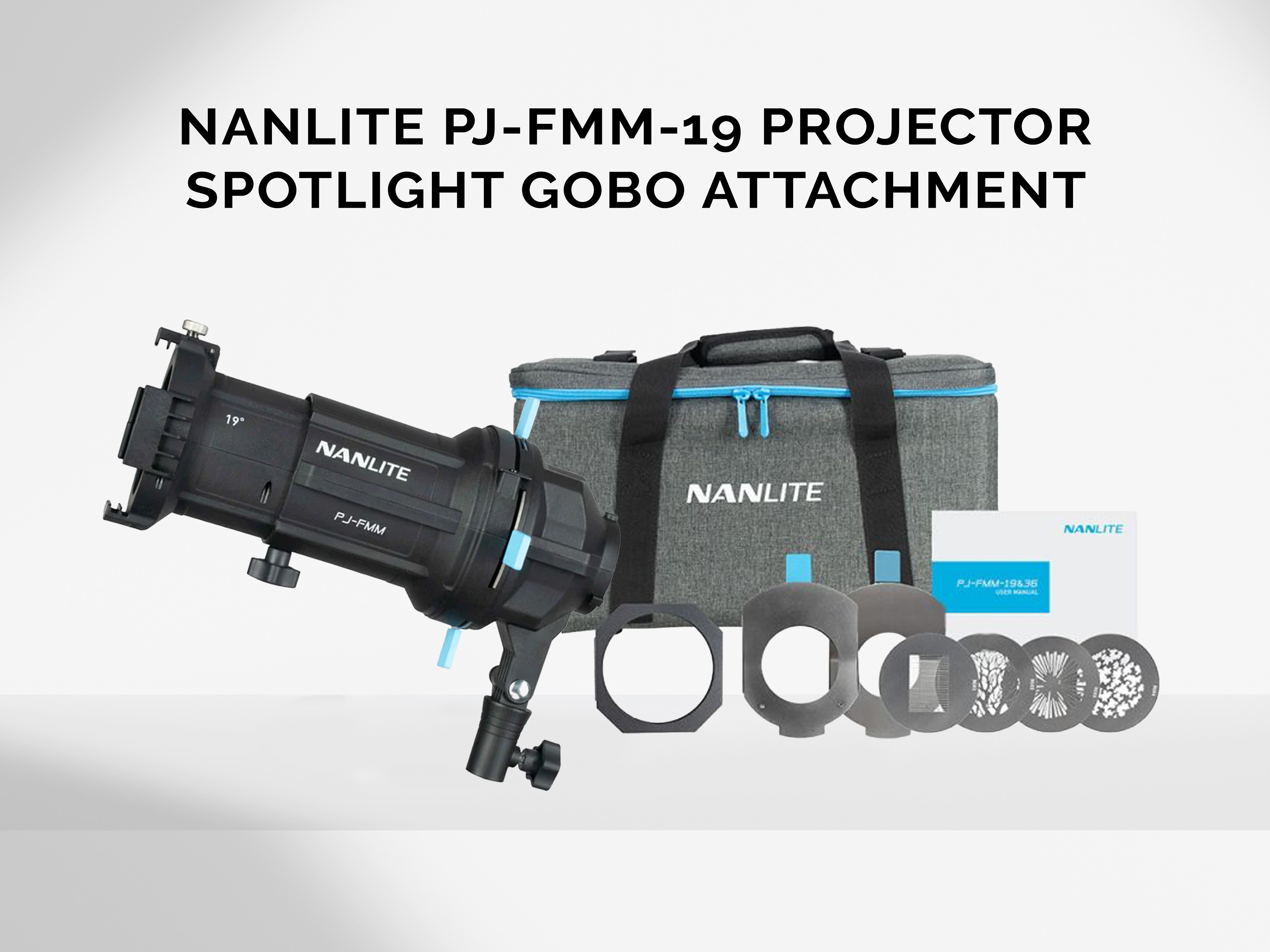 Nanlite pj-fmm-19 projection spotlight gobo attachment