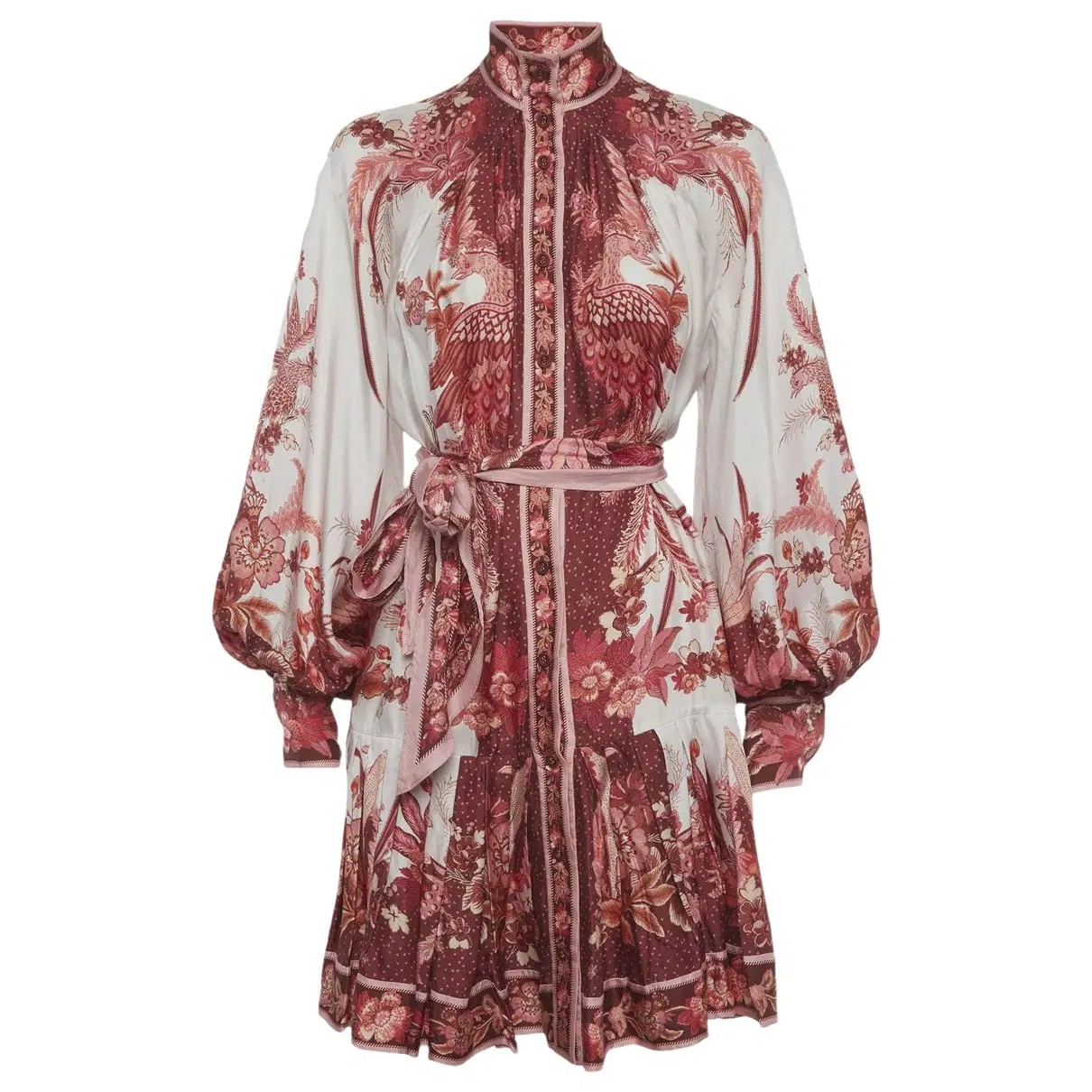 Zimmermann red silk dress