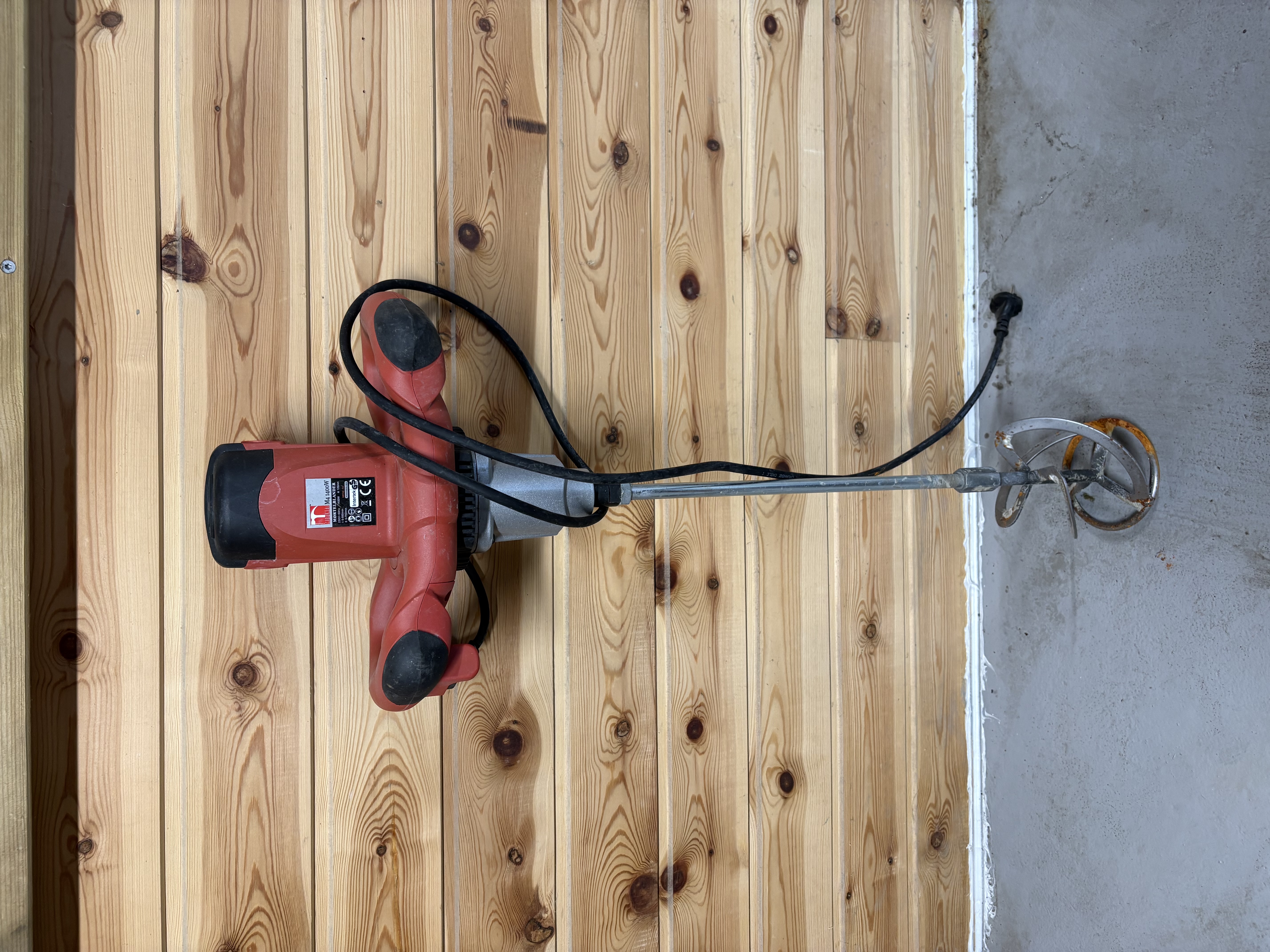 Mjølner mørtelblander 1400w m/2 gir