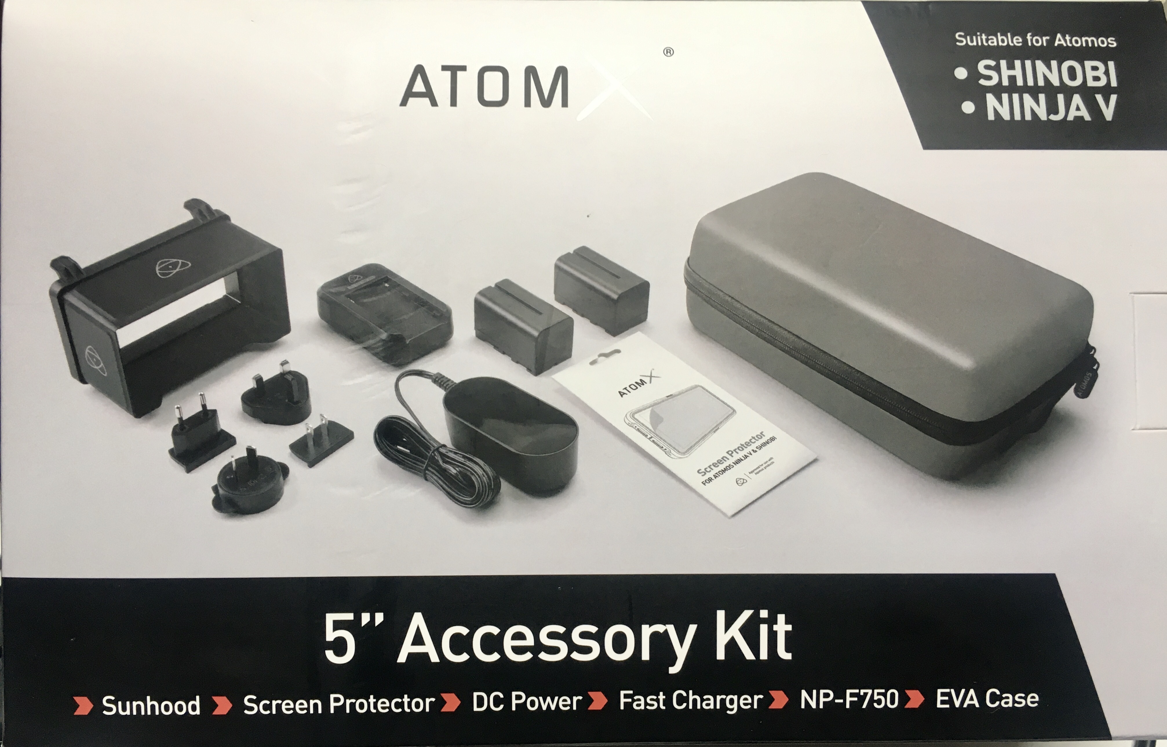 Atomos shinobi 5 inch monitor + accessory kit