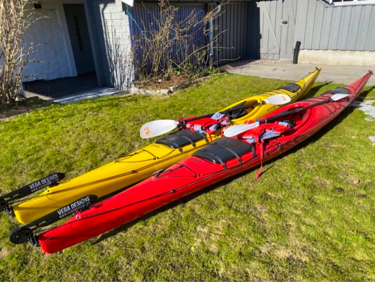 Havkajakk 1 manns (gul) til leie