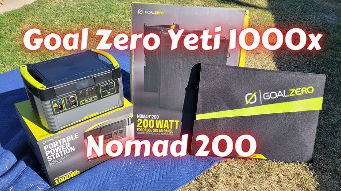 Kraftig og stillegående strøm! yeti 1000x + nomad 200w solcellepanel 