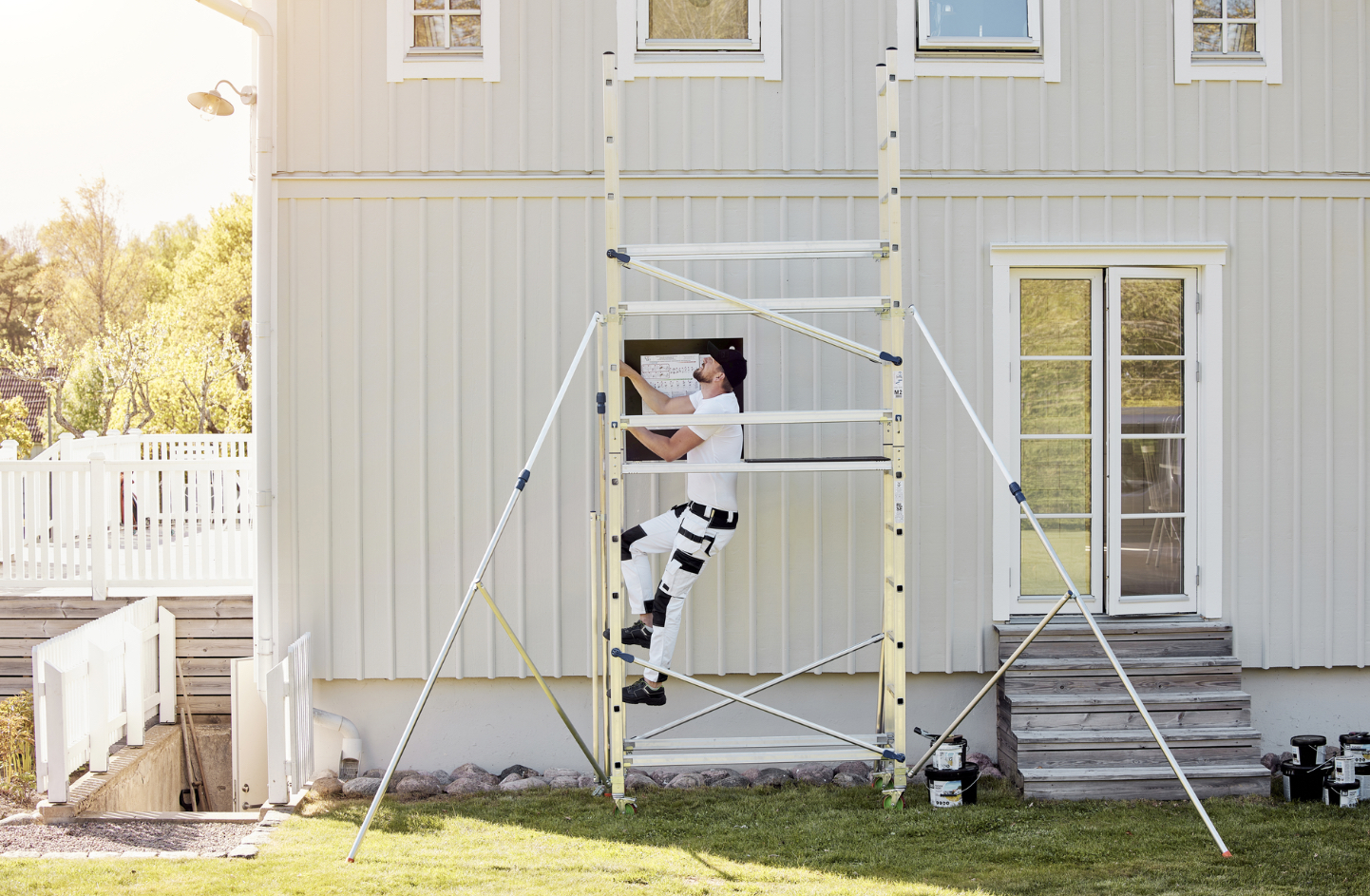Byggställning arbetshöjd 6,9m