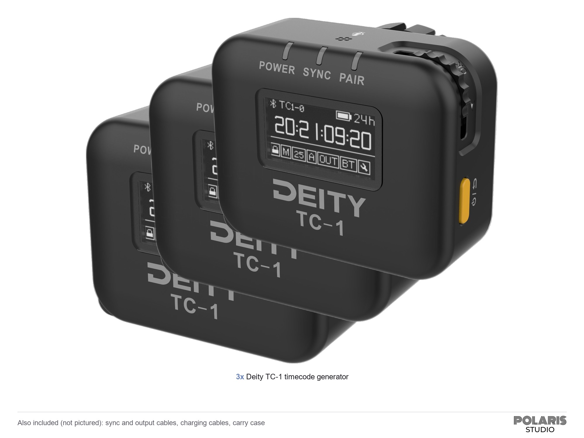 Deity tc-1 timecode generator, set of 3, for multicam and dual system sound sync
