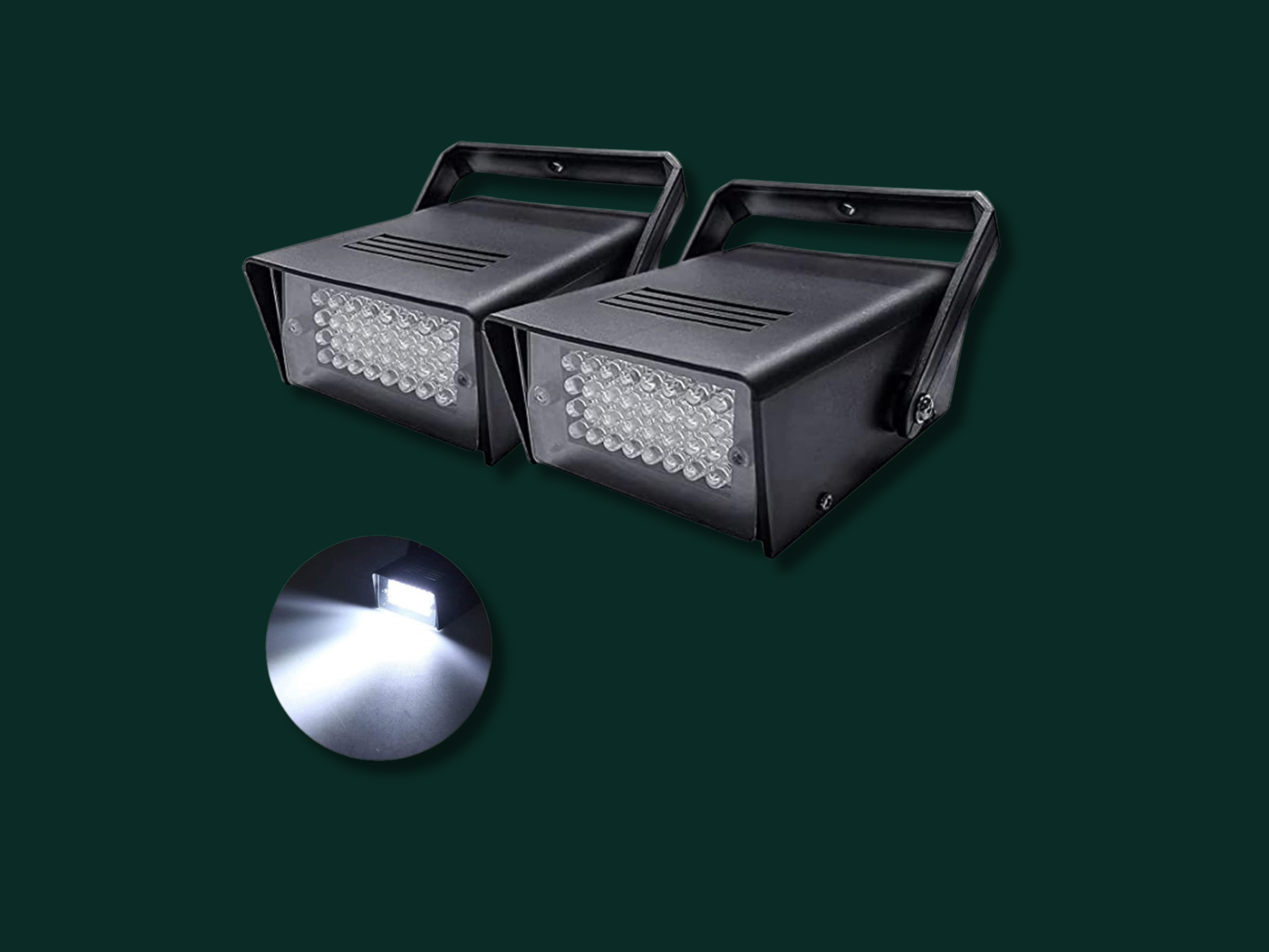 2 x strobe lights 