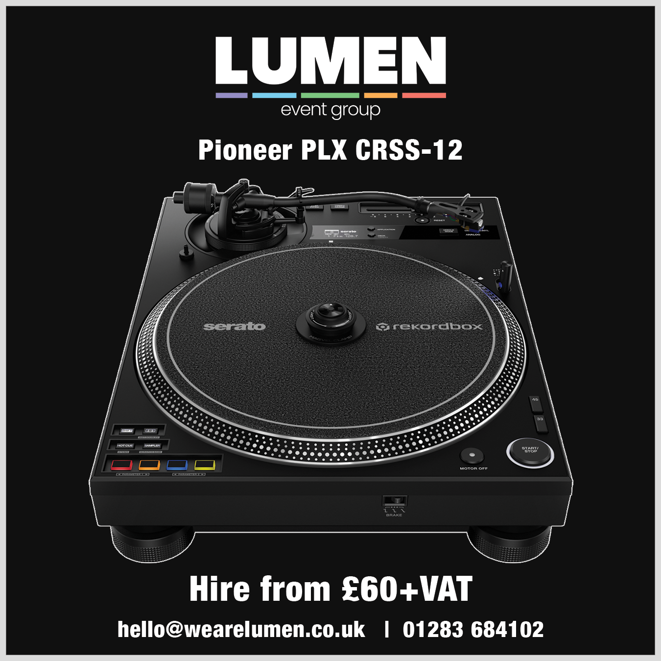 Pioneer dj plx crss-12 turntable