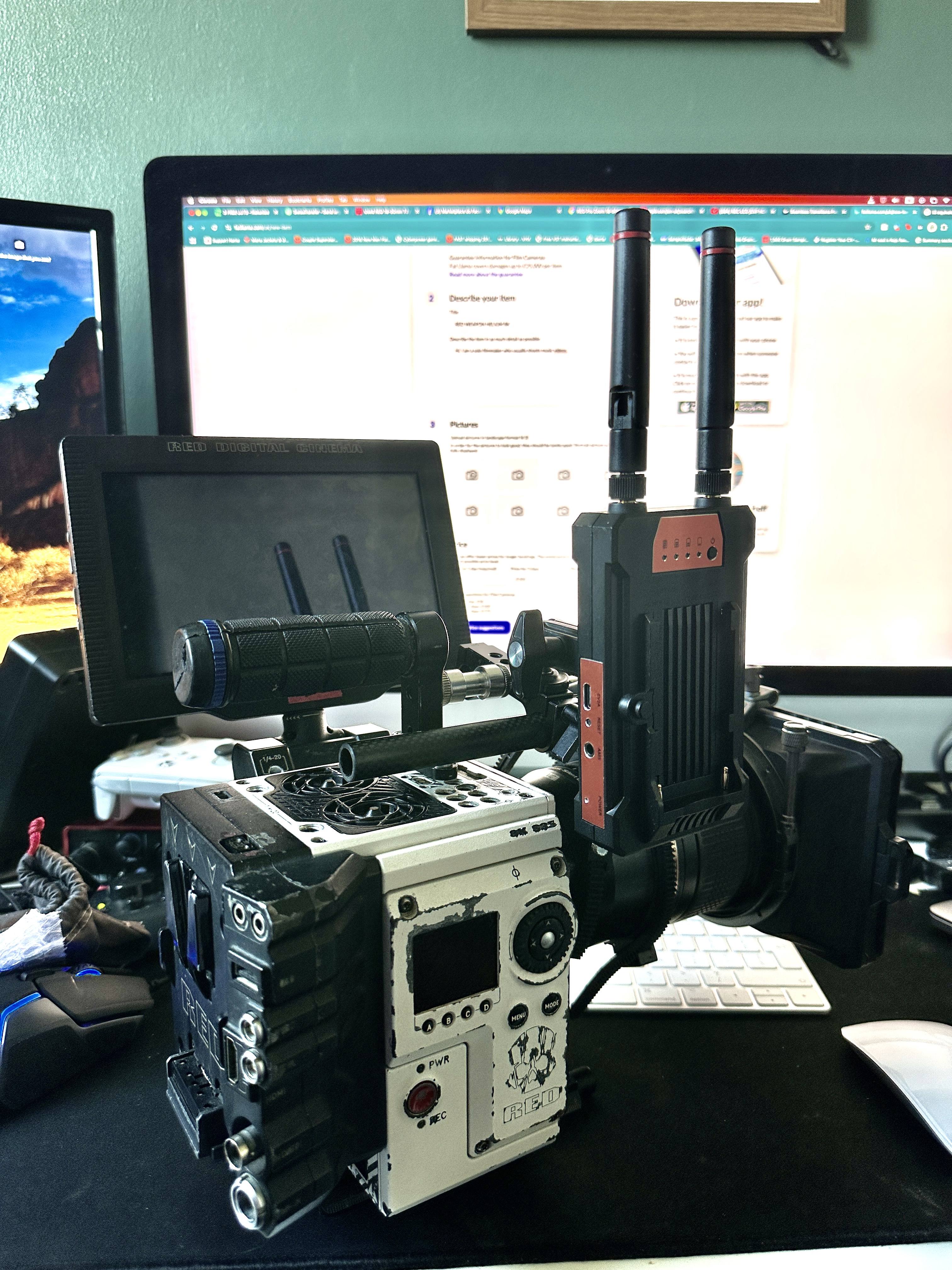 Red weapon helium 8k plus lens 