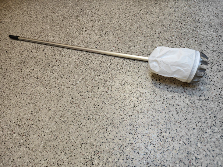 Fruktplockare/äppelplockare med teleskopstav