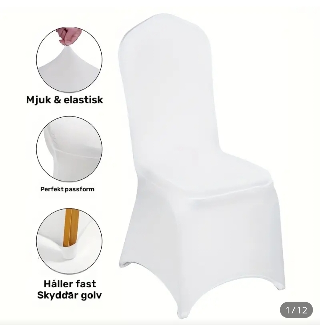 Elastiskt stolsöverdrag 100 stycken 