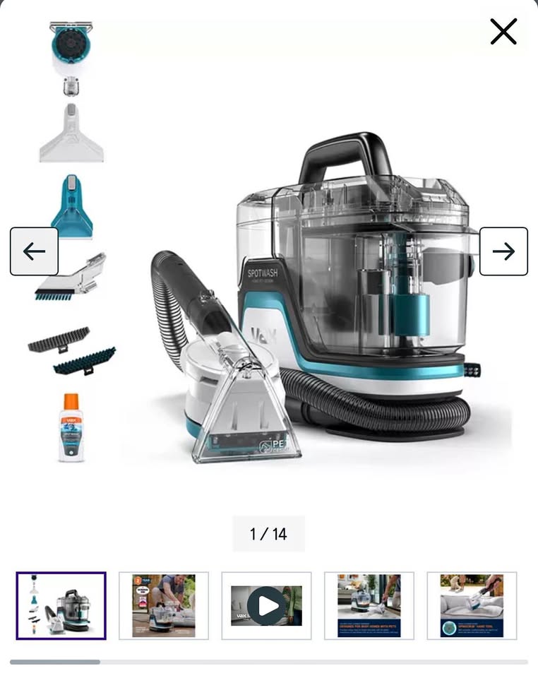 Vax spotwash home pet carpet cleaner