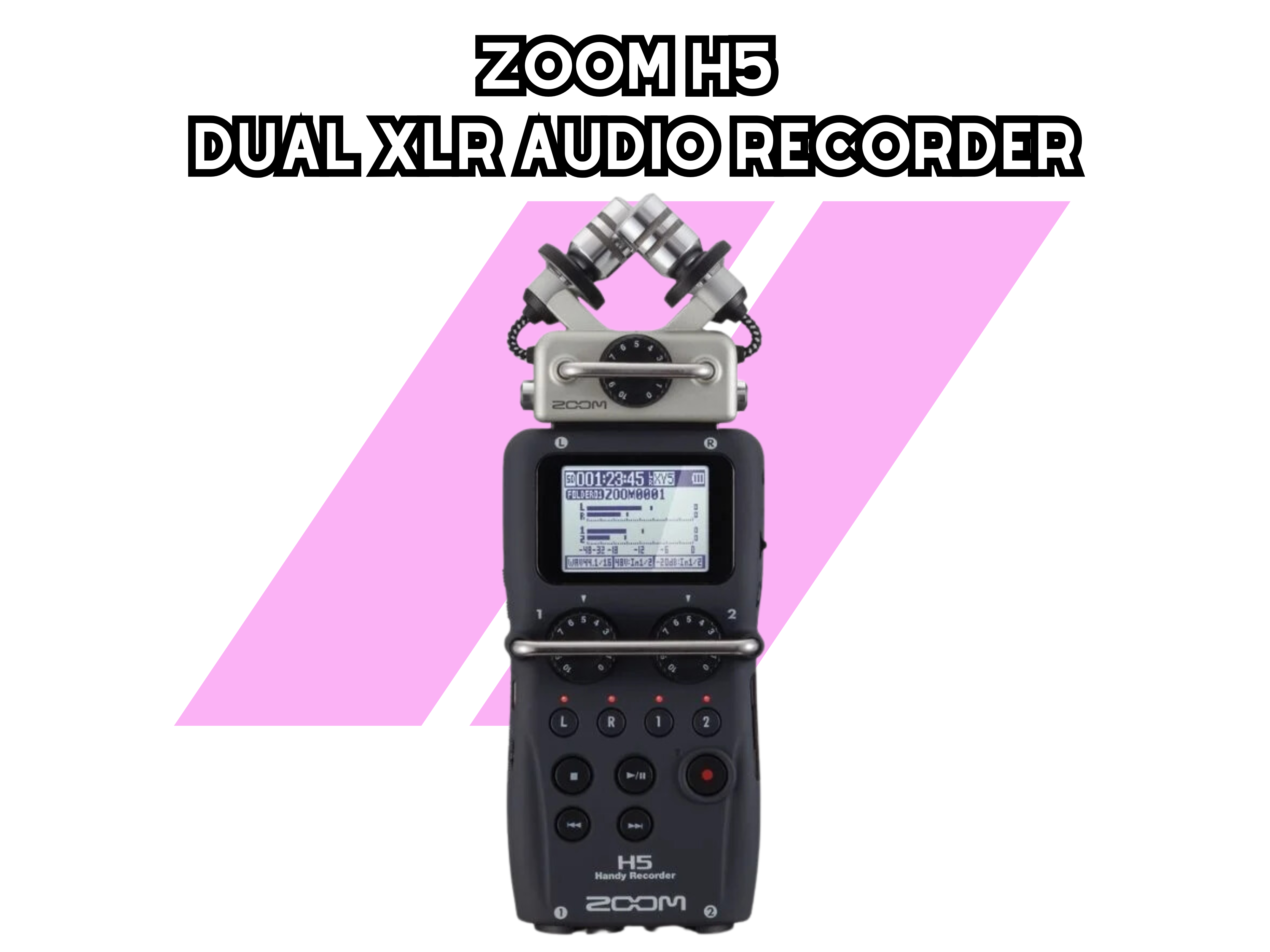 Zoom h5 dual xlr audio recorder