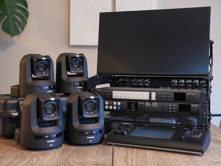 Profesjonell av- og streamingpakke for flerkameraproduksjon