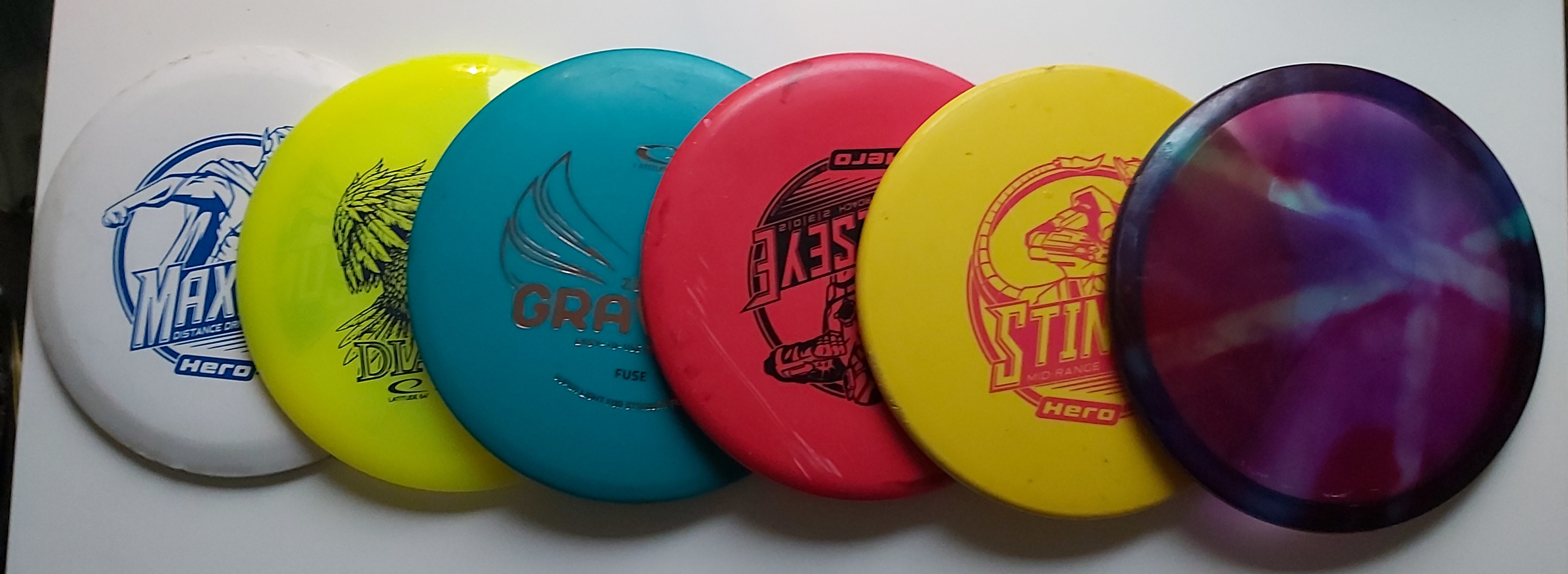 6 discar för discgolf frisbeegolf