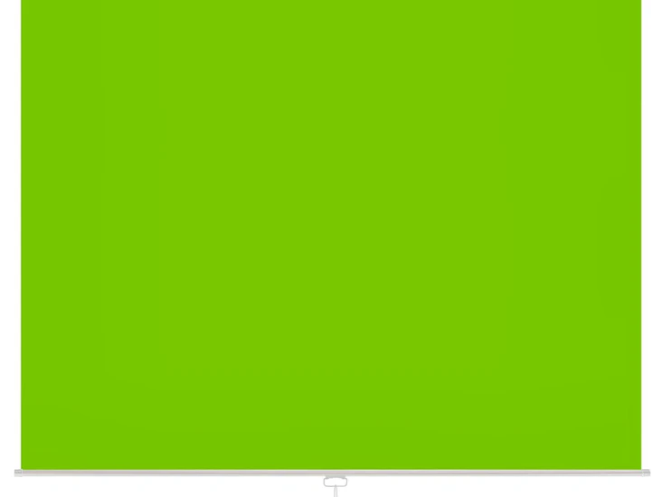 New pull down green screen for filming