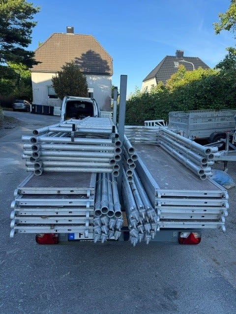 Stillas 80kvm med henger