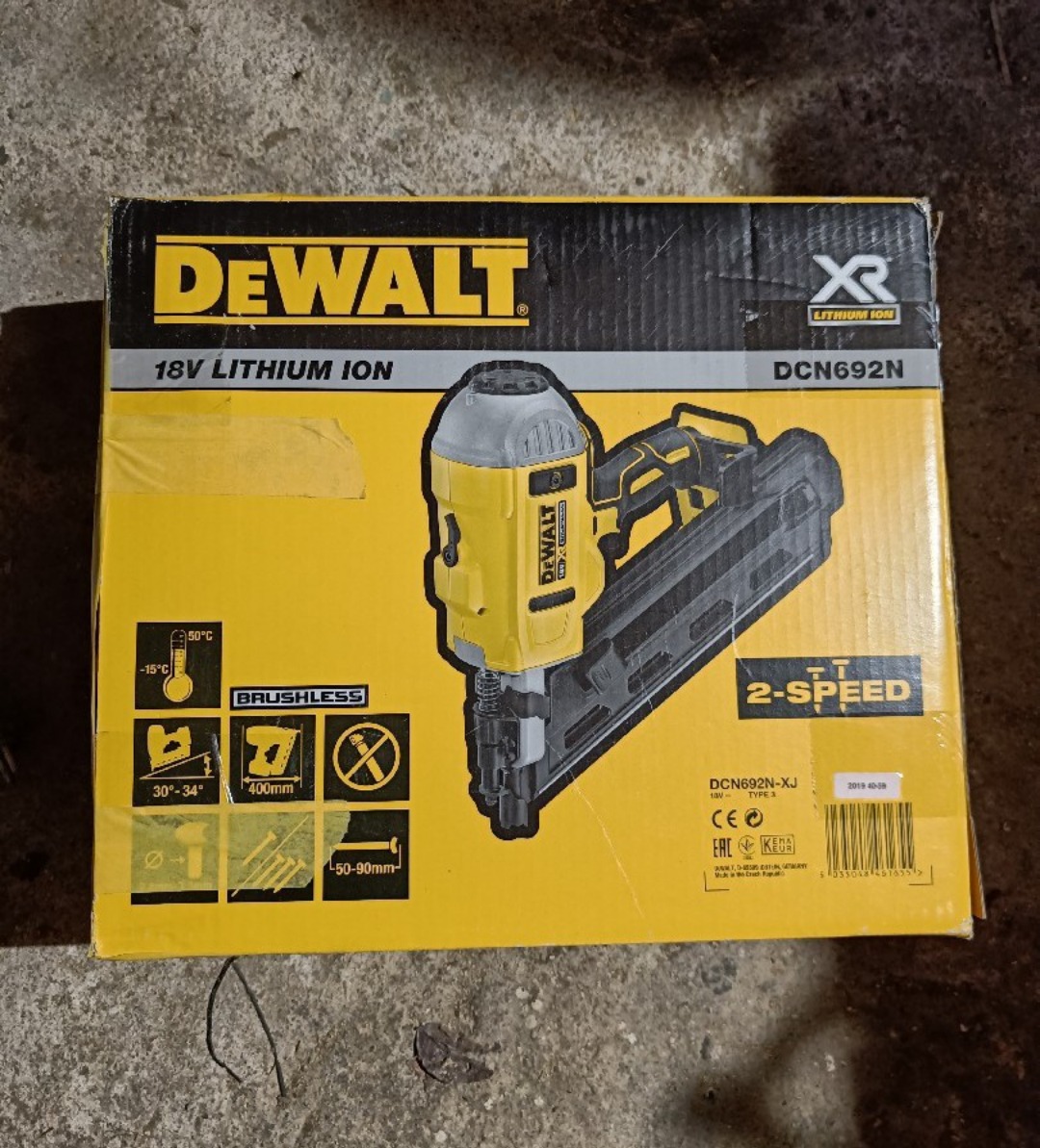 Dewalt spikerpistol 18v
