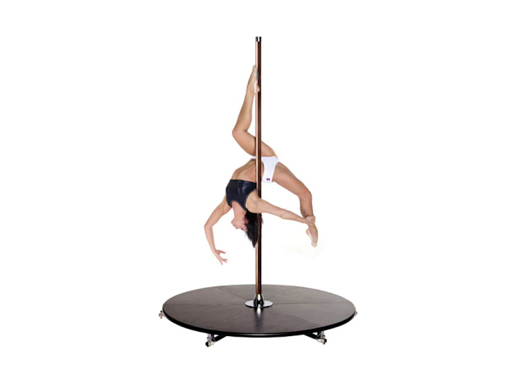 X-stage lite – static/spinning pole dance stage pole