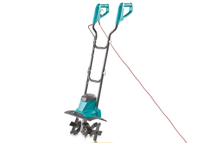 1200w electric tiller rotavator cultivator with 4 blades