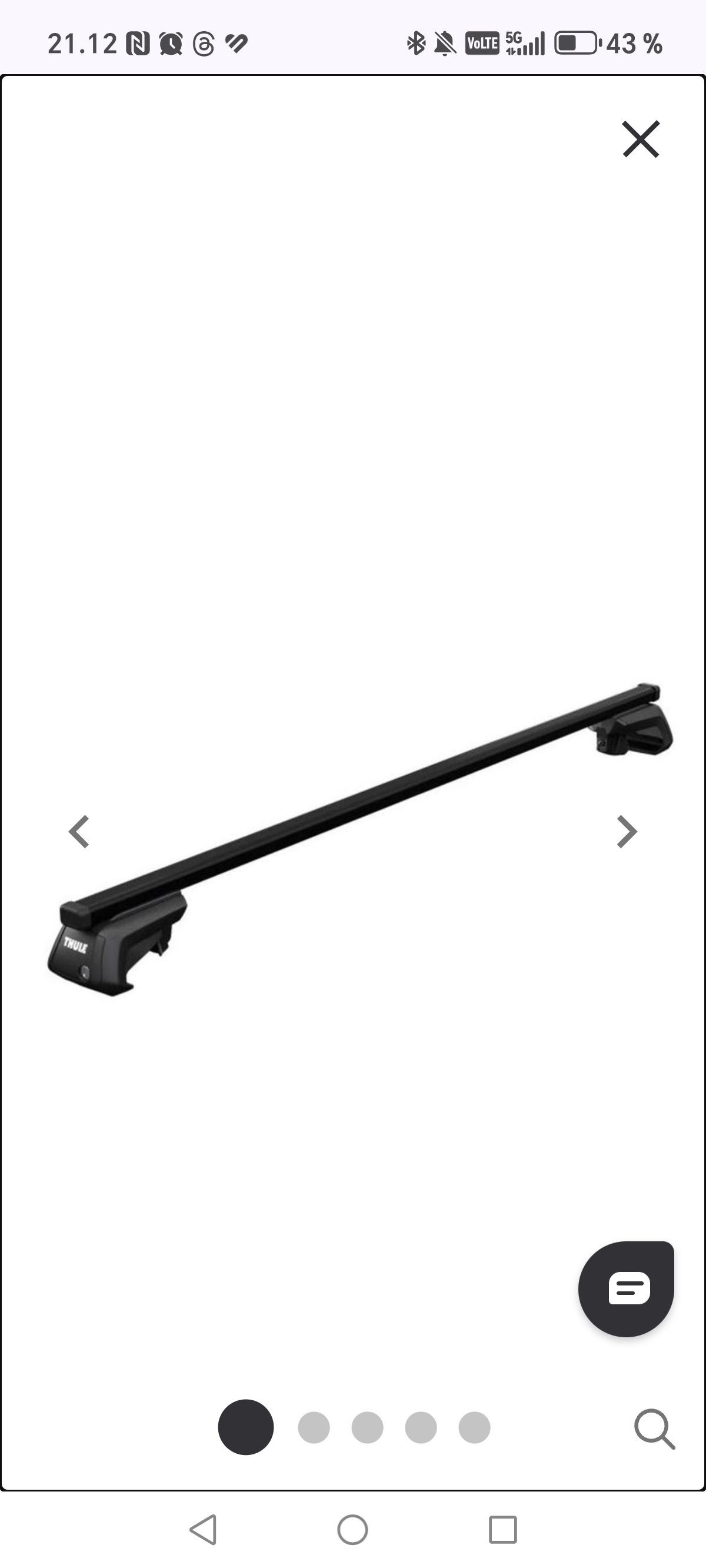 Kattotelineet thule, toyota rav4 19-> 