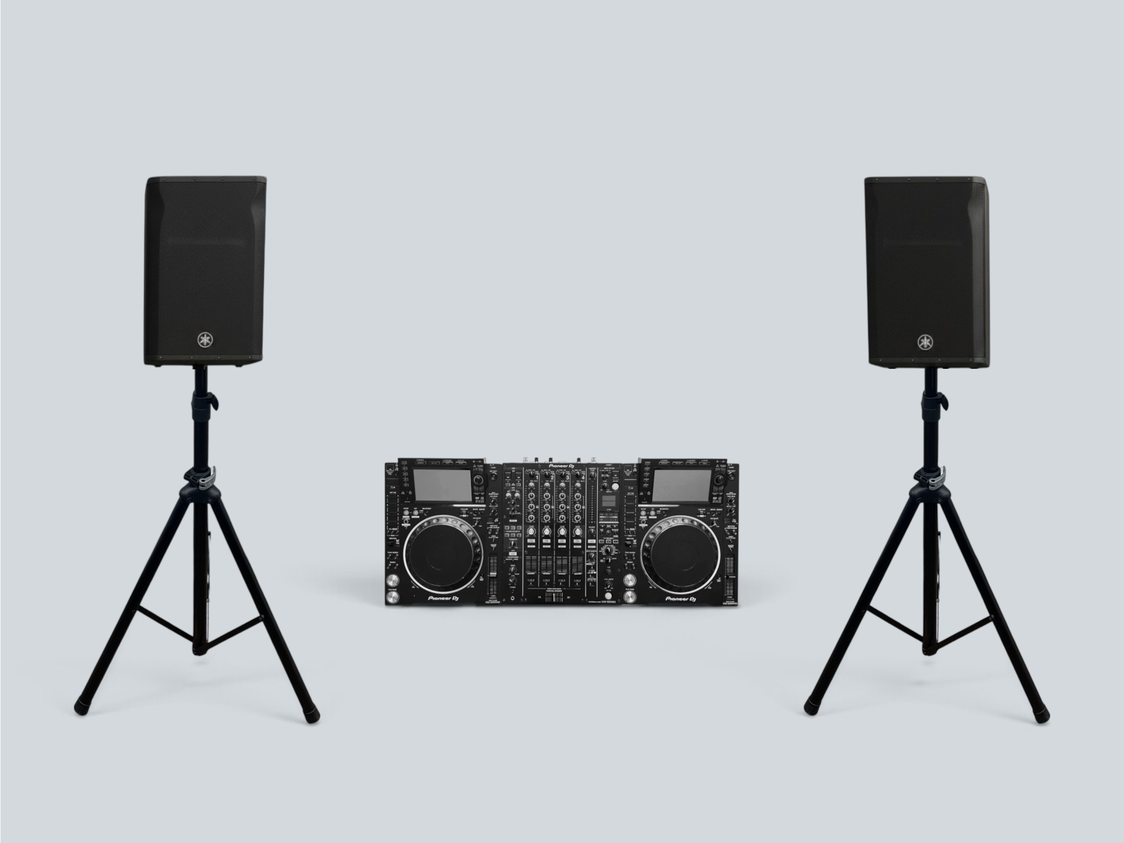 Pioneer cdj 2000 nexus 2 x2, djm 900 nexus 2 & yamaha dxr12mkii speaker hire, london