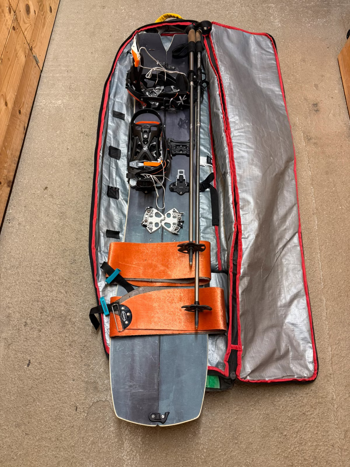 Komplett splitboard-pakke 163cm: nitro squash med karakoram bindinger
