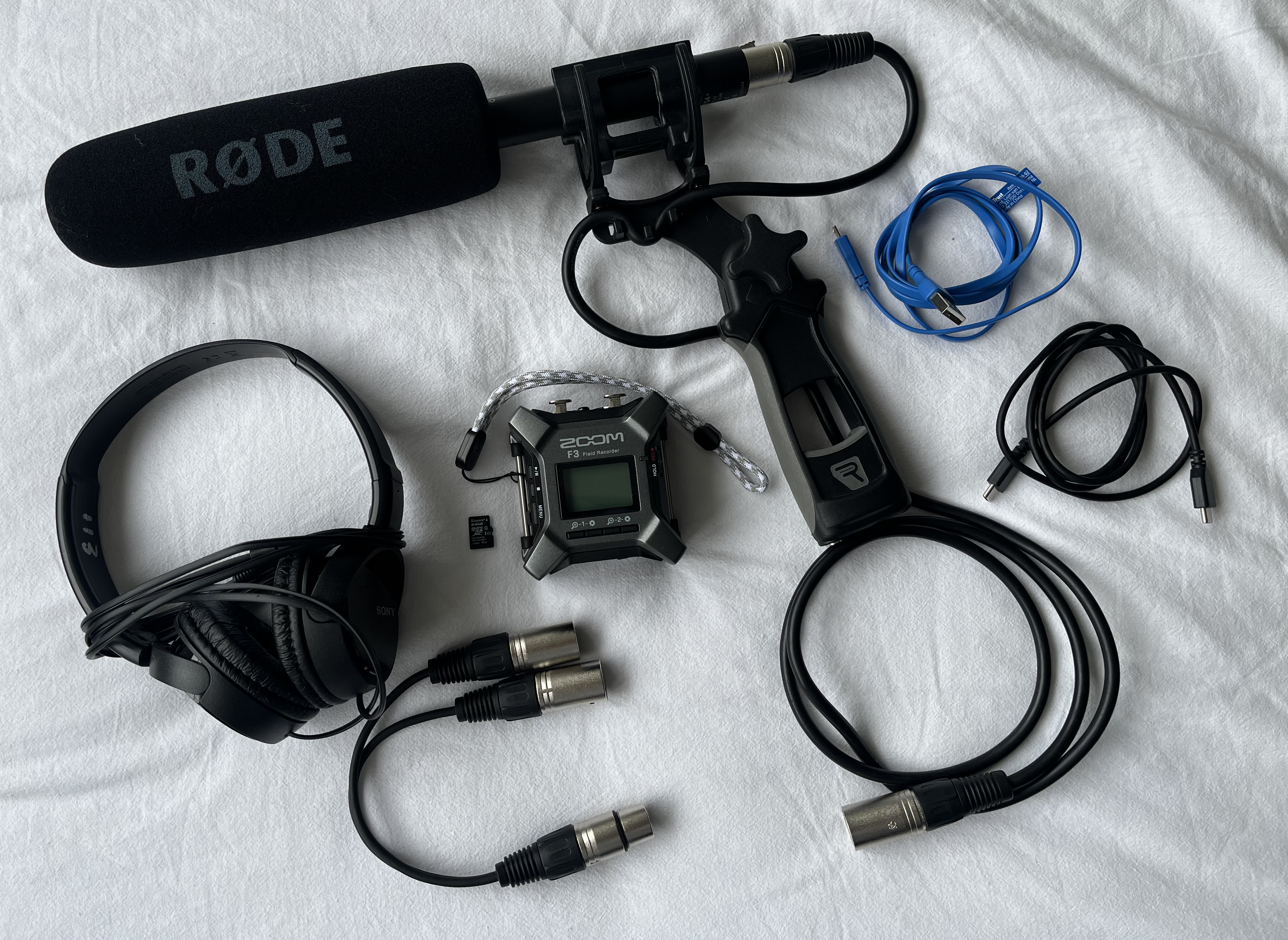 Zoom f3 + rode ntg4 field recording kit