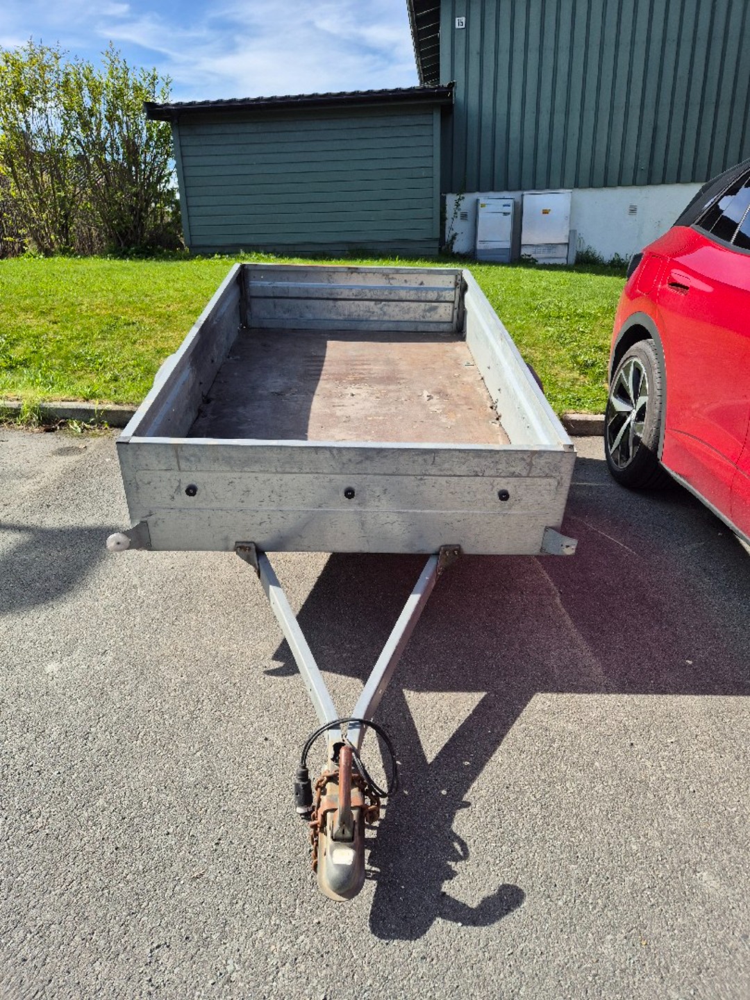 Åpen tilhenger, tillatt totalvekt 750kg