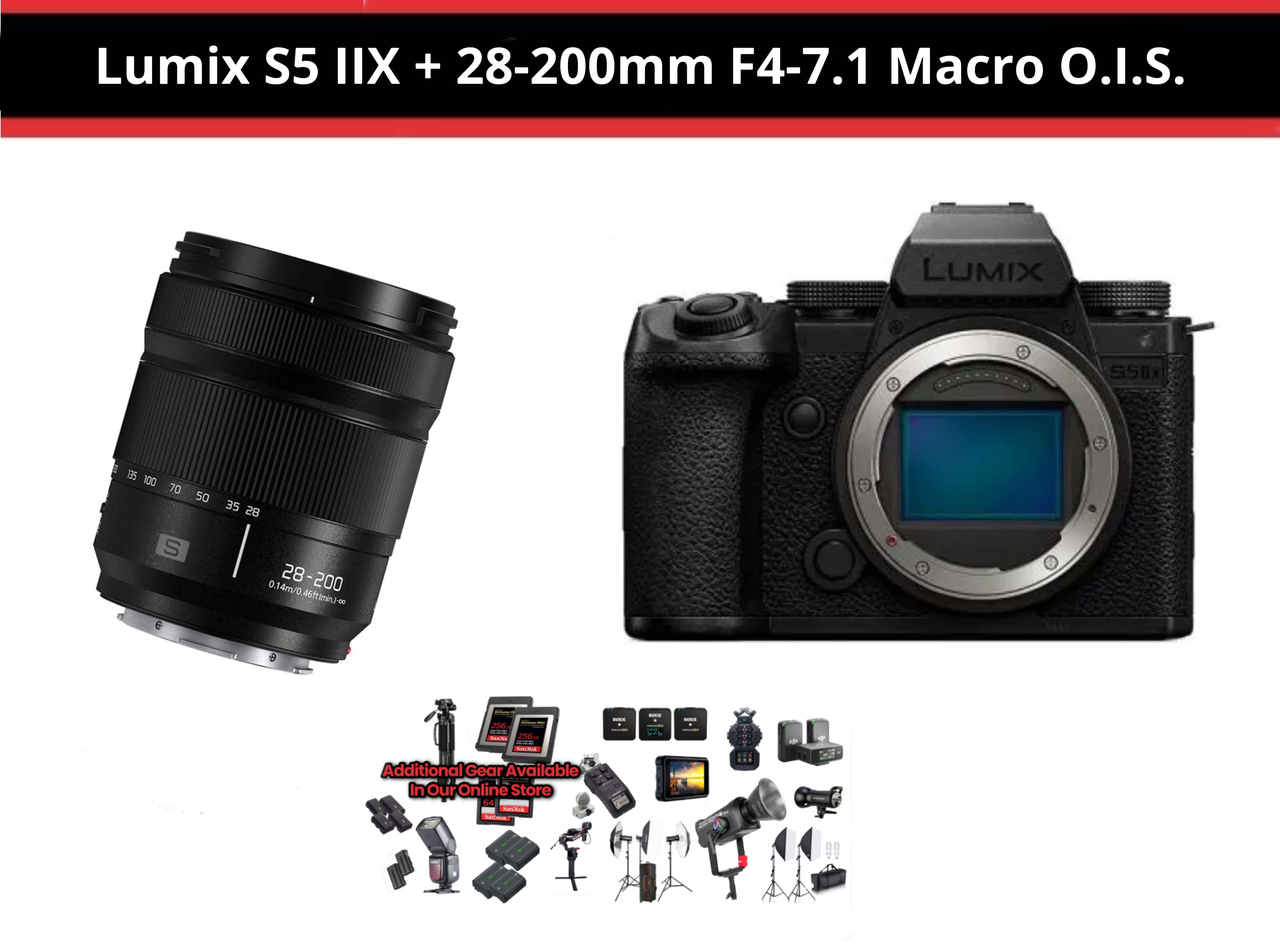 Lumix s5iix + s 28-200mm f4.0-7.1 macro ois ( s5 iix )