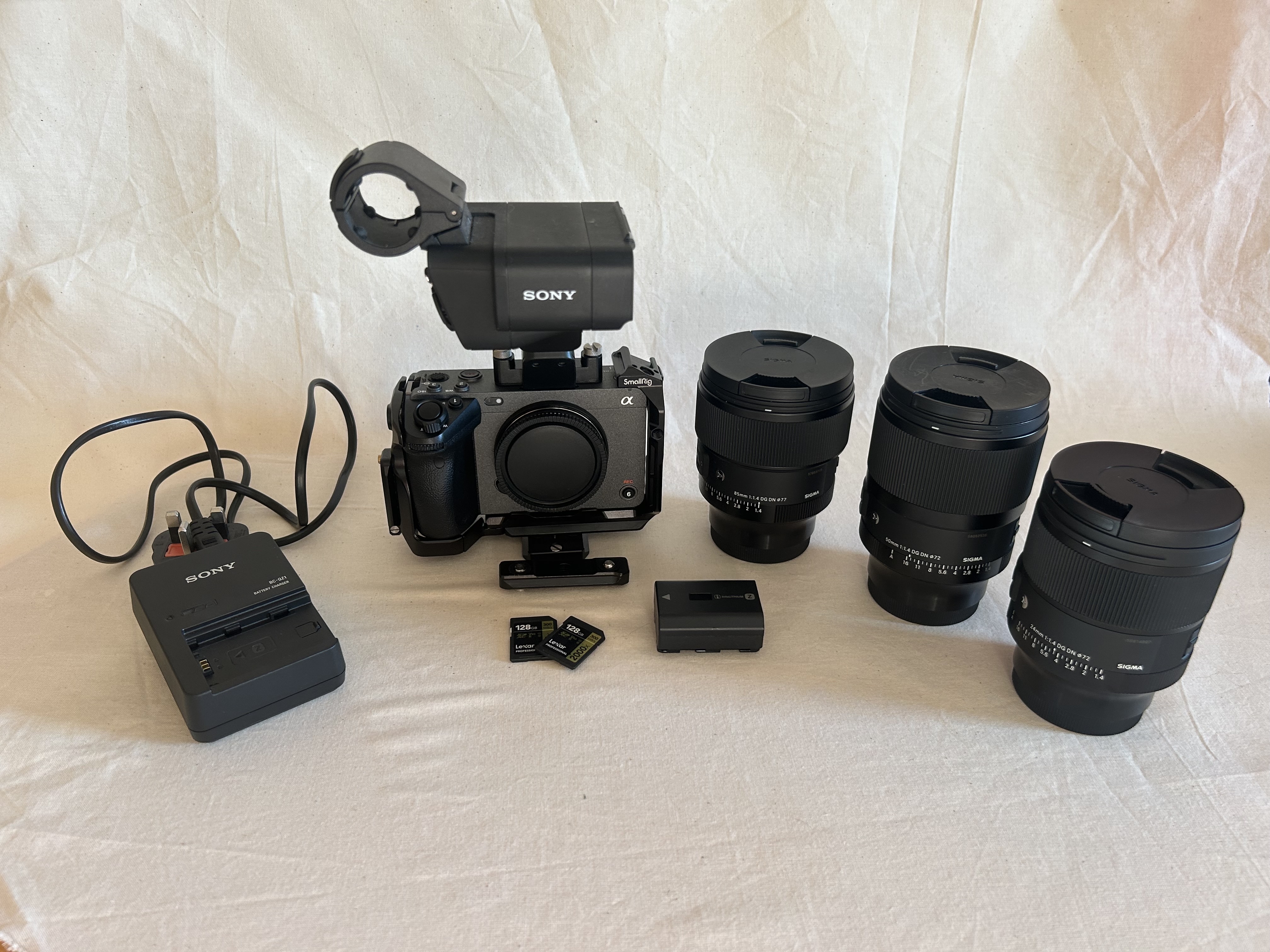 Sony fx3 cinema line and lenses bundle 