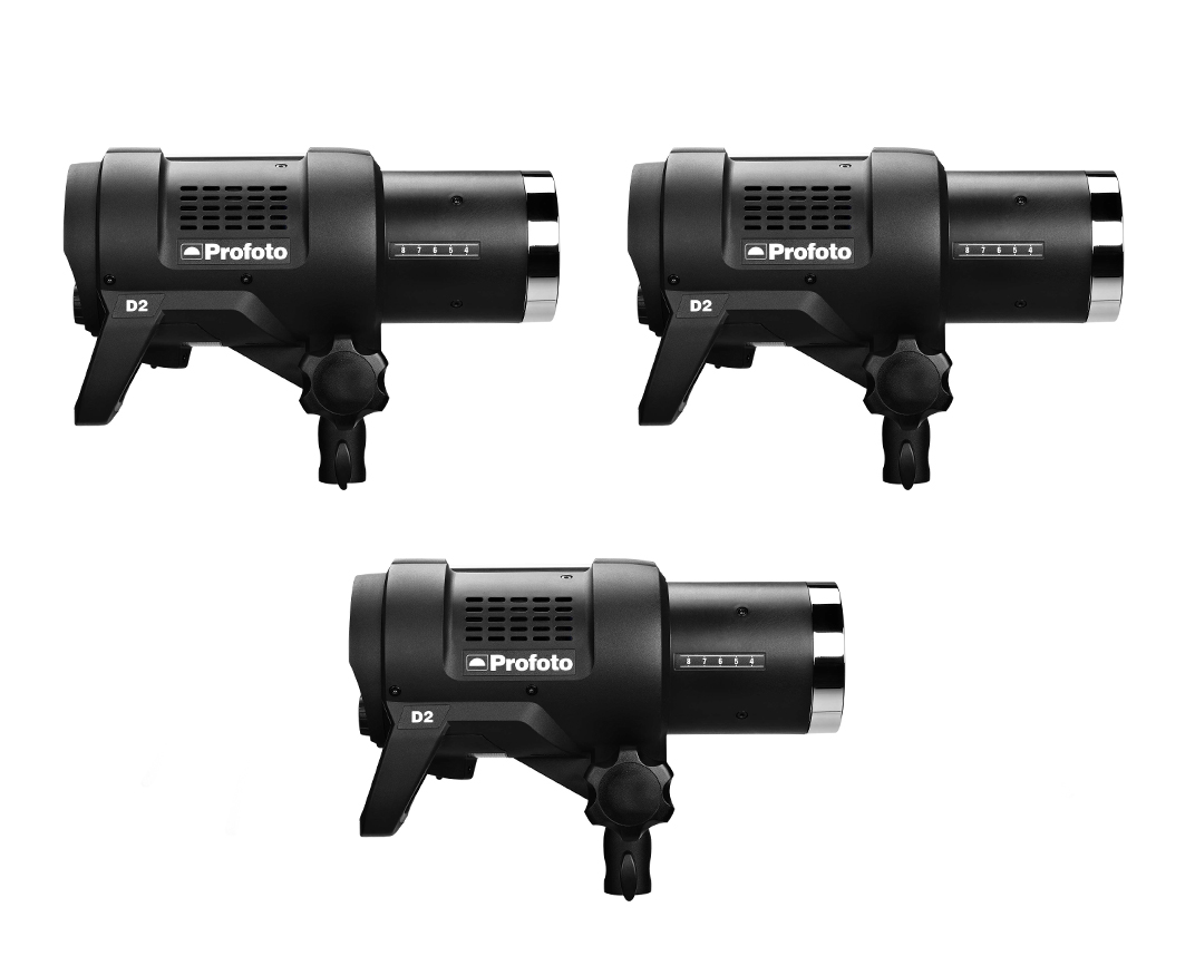 3x profoto d2 airttl 500w 