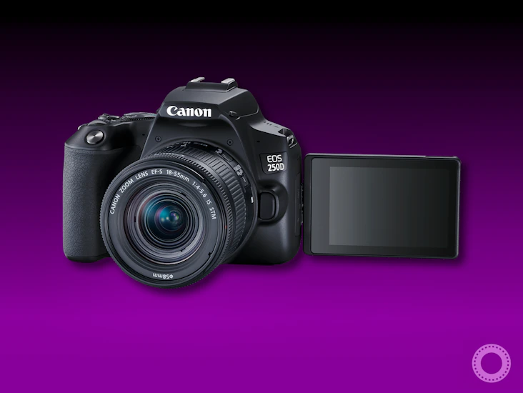 Canon eos 250d dslr camera with 18-55mm kit lens