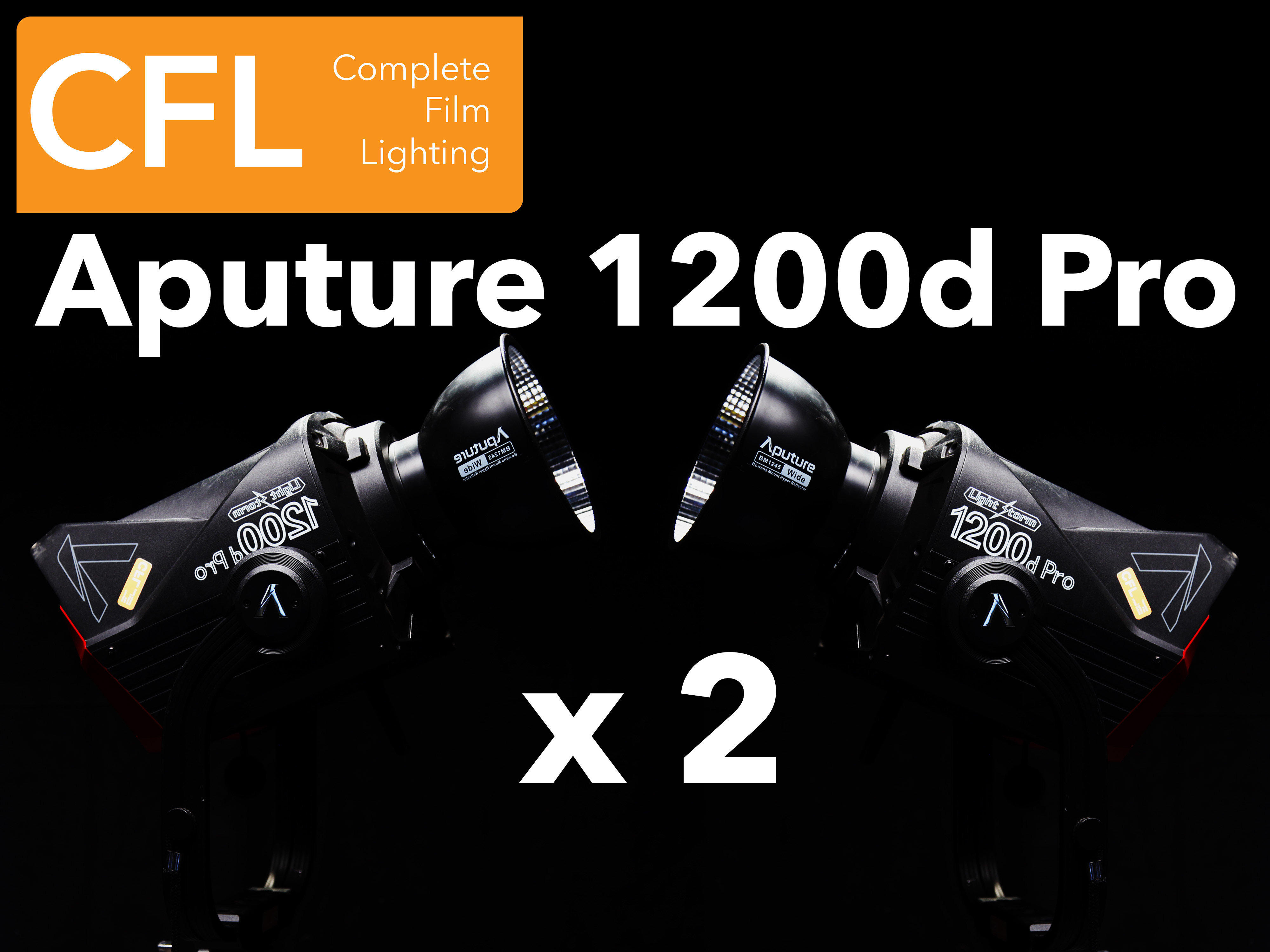 Aputure 1200d pro x 2