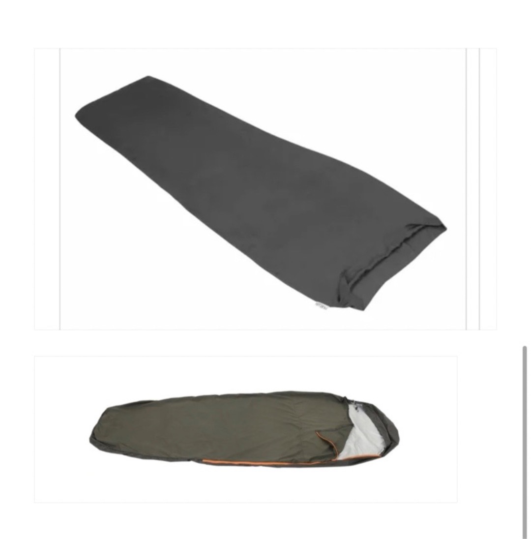 Soveposeovertrekk og innersovepose 