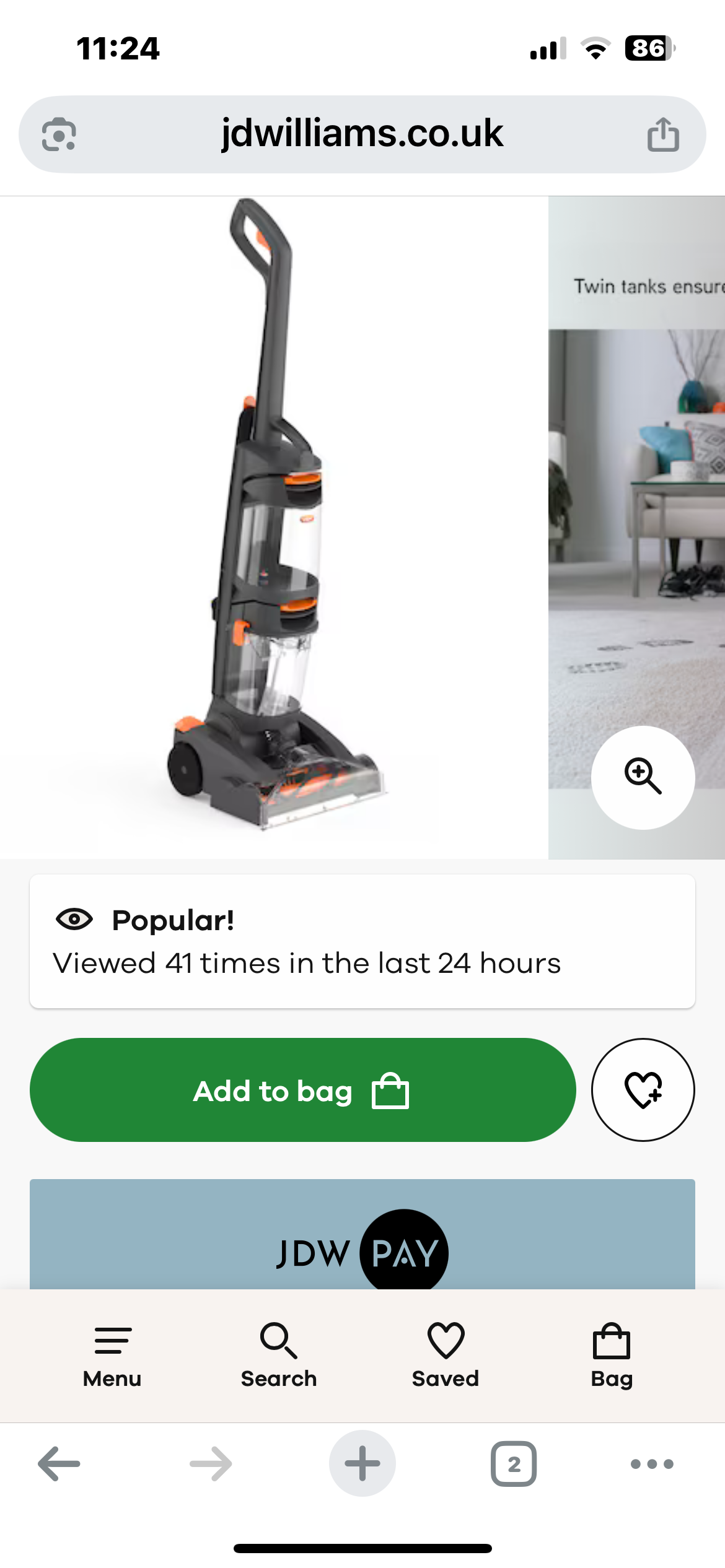 Vax carpet cleaner 