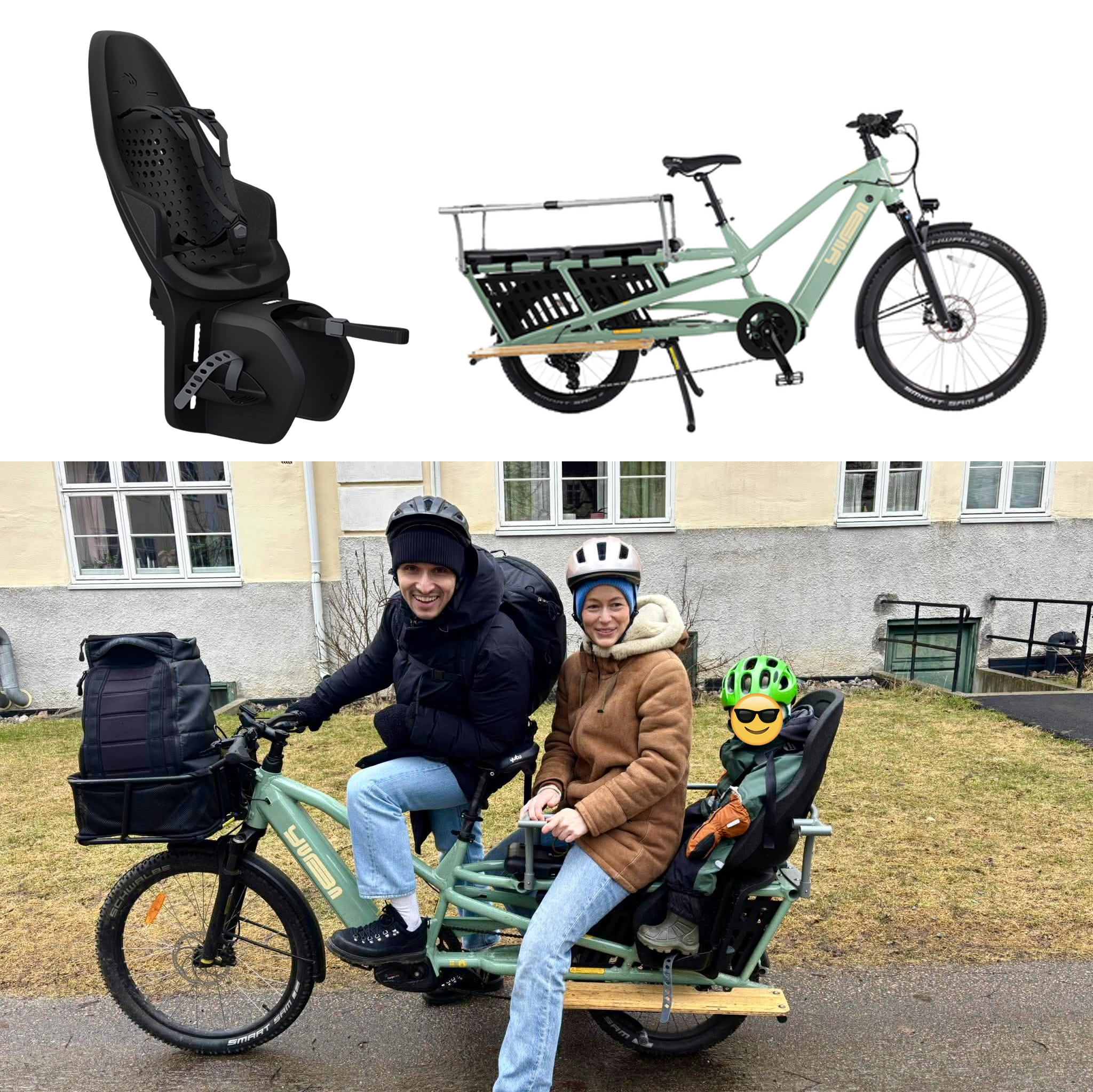 Splitter ny juba longtail elsykkel