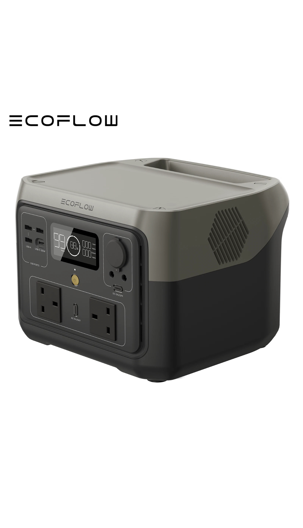 Ecoflow river 2 max portable power station 500w 512wh fast charging lifepo4 generator rent ready for camping travel backup power photography videography lighting camera