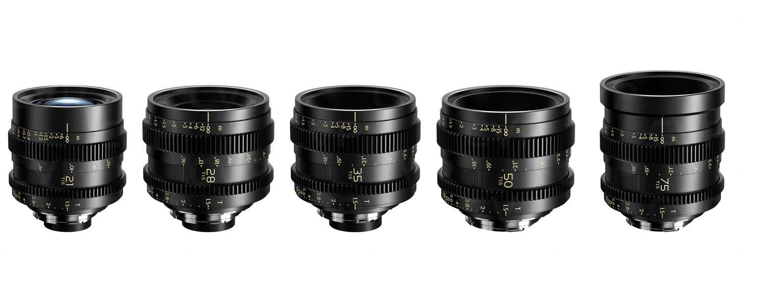 Thypoch simera-c 5 lens kit - e mount prime lenses set t1.5 21mm 28mm 35mm 50mm 75mm