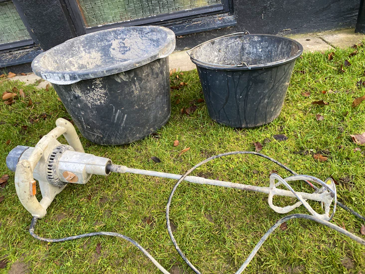 Blandare till cement, fix eller fogmassa